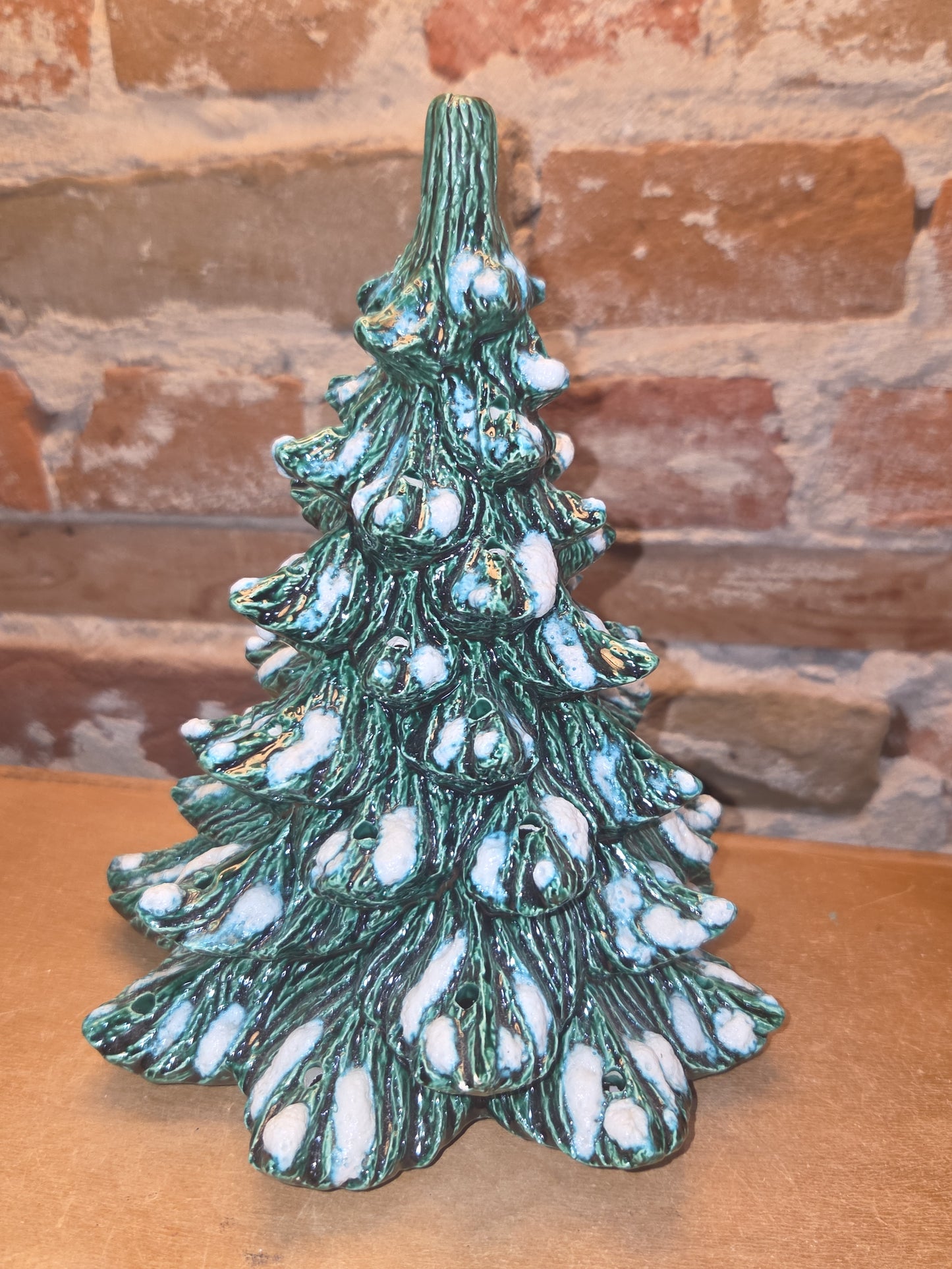 Vintage Nowell Mold Ceramic Christmas Tree 8”  1977 or 1987 vt2