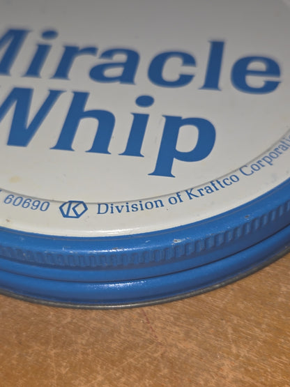 Vintage Food Jar Miracle Whip with Metal Lid Large Holds 6 Cups Extra Large Mouth jar56