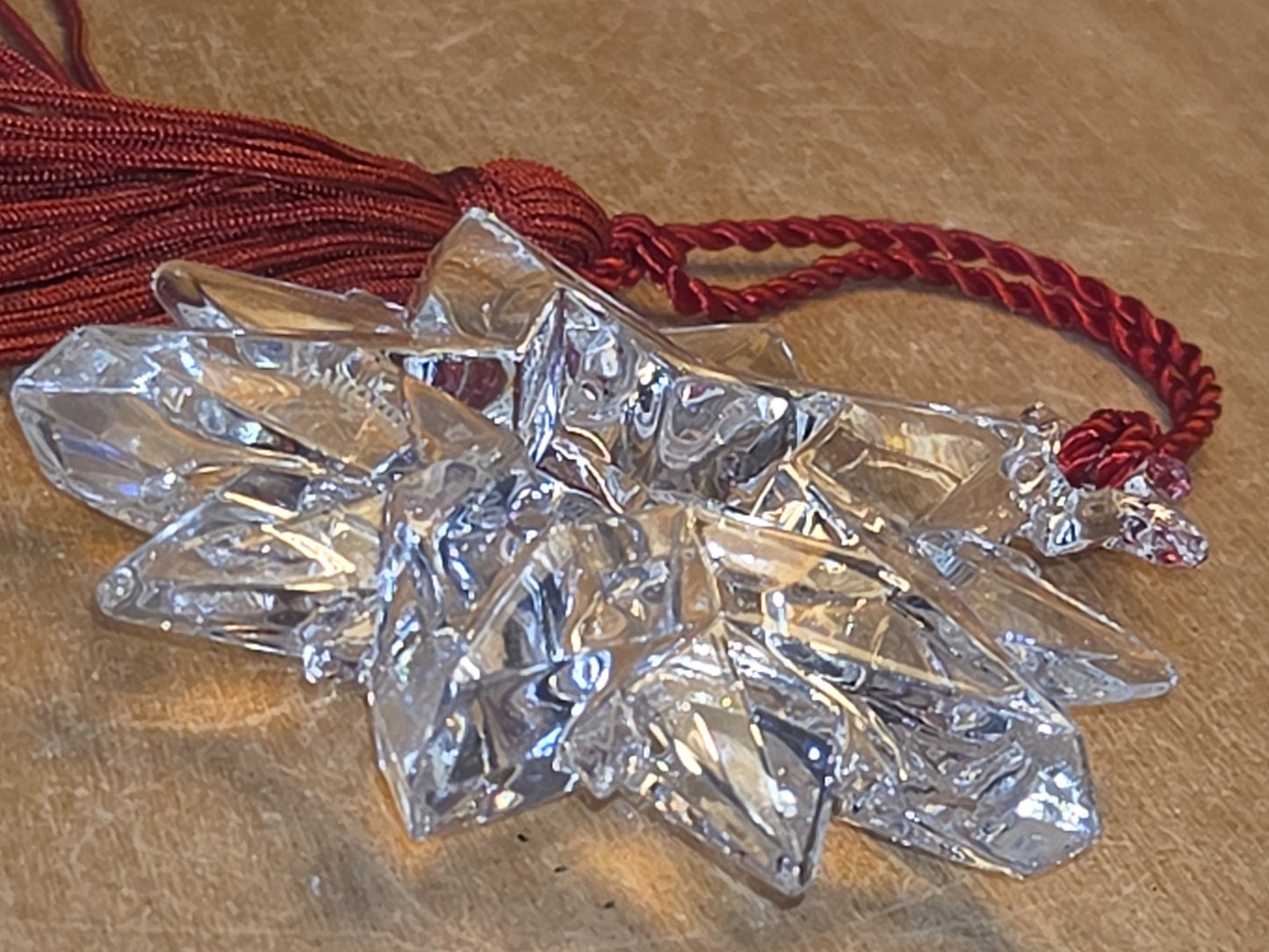 Vintage Waterford Marquis Crystal Annual Ornament 2004 Snowflake Star with Box