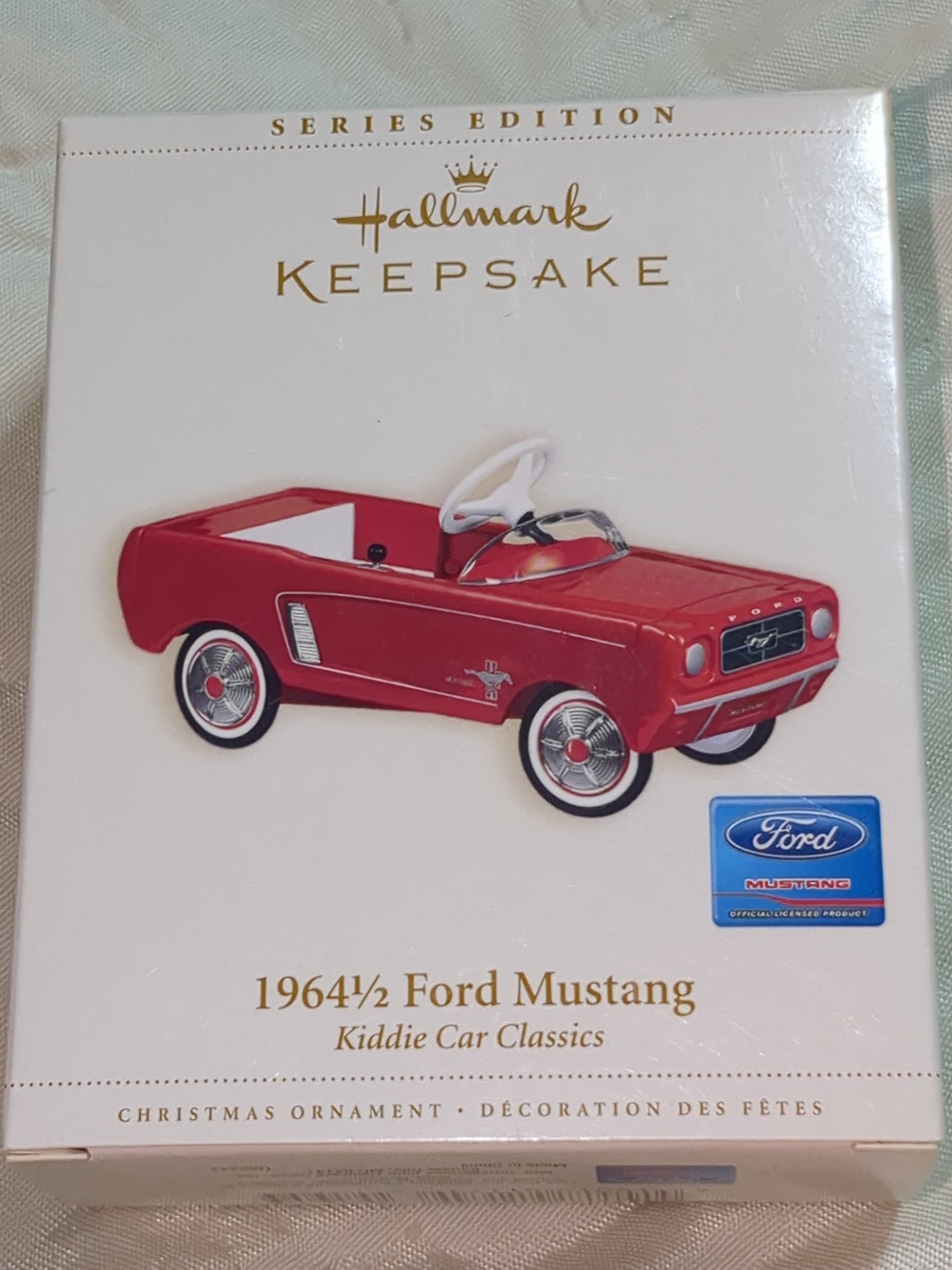 Vintage Hallmark Keepsake Ornament 1964 1/2 Ford Mustang 13th in Kiddie Car Classics Series 2006 HH410