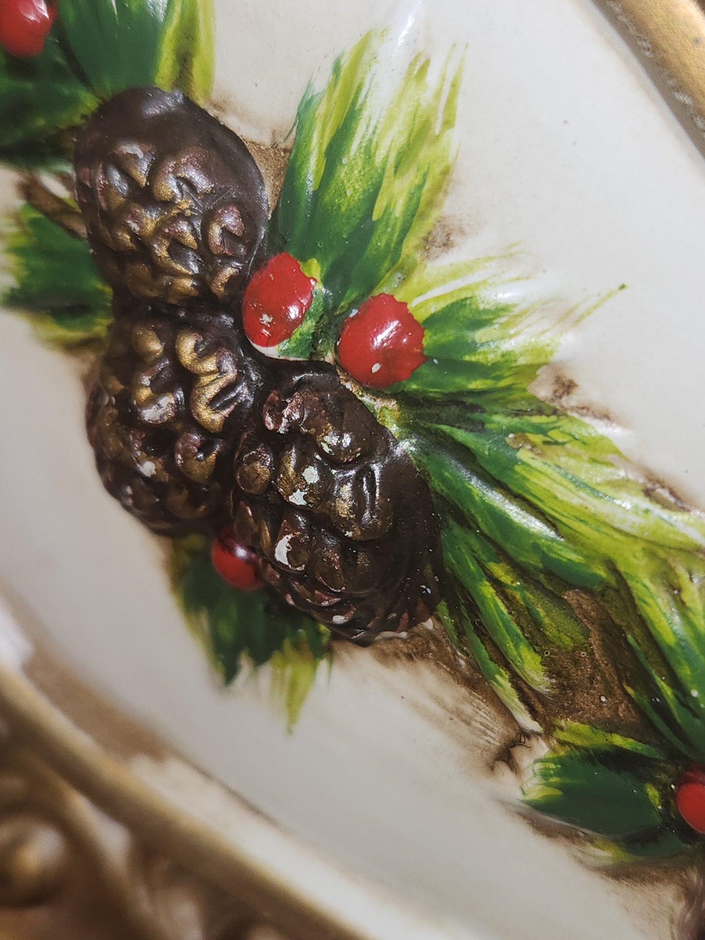Vintage Napcoware Christmas Sleigh Dish Planter Floral Arrangement Container Stamped X 8661 AS IS vp01