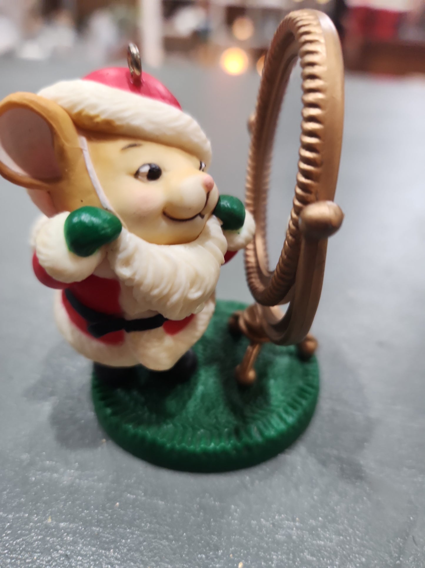 Vintage Avon Ornament Melvin P Merrymouse Christmas Mirror 1982 NO BOX av03 CLEARANCE