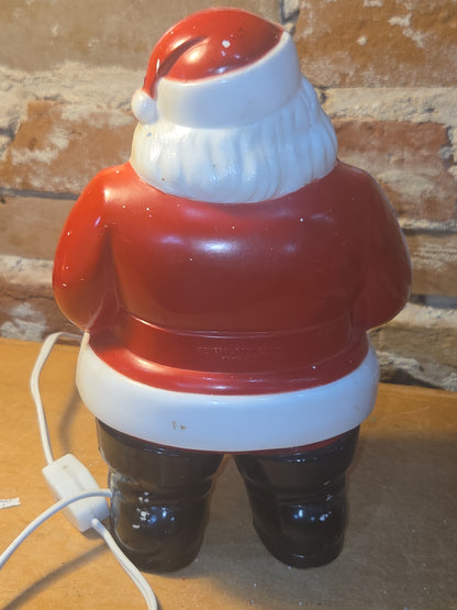 Vintage Tabletop Plastic Santa General Products Company AS IS bm8