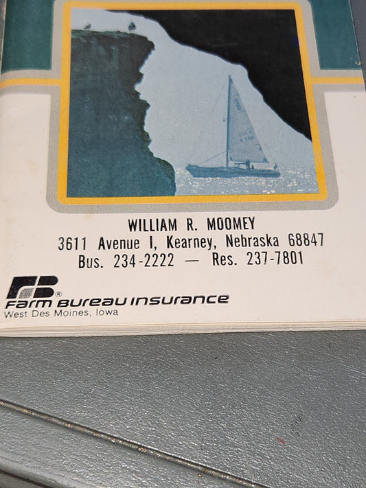 Vintage Rand McNally Pocket Road Atlas United States Canada Mexico 1977 Farm Bureau Insurance William Moomey vb45