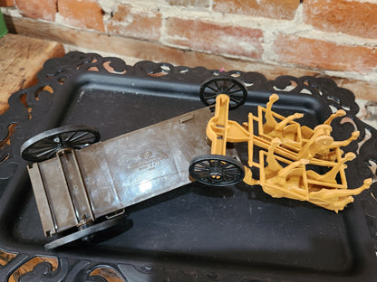 Processed Plastic Company Western Buckboard Farm Wagon and Team This is NOT 1/64th and is sold AS ISscale car65