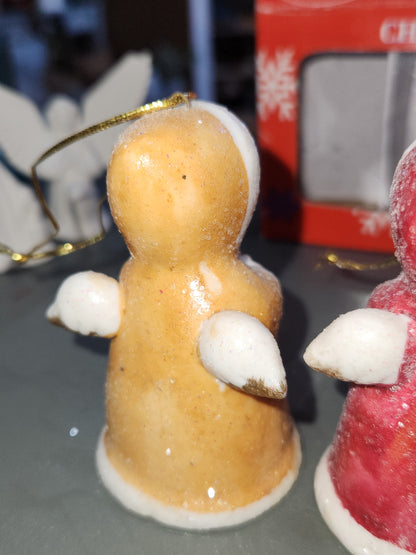 Vintage Glitter Angel Ornaments Set of 4