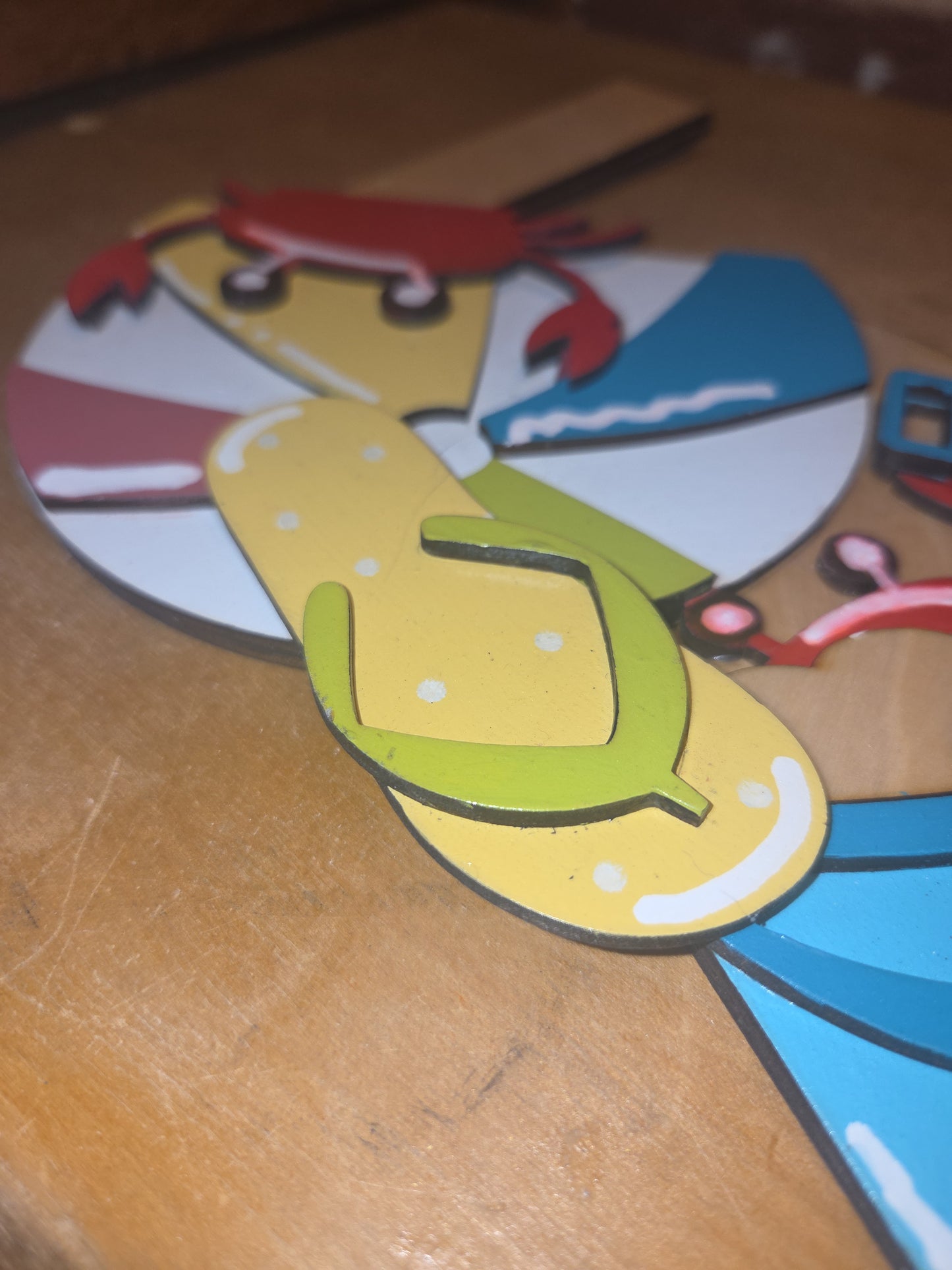 Beach Crab Summer Insert for Interchangeable Pot Spilling Door Sign *Sign Sold Seperately* dpi2