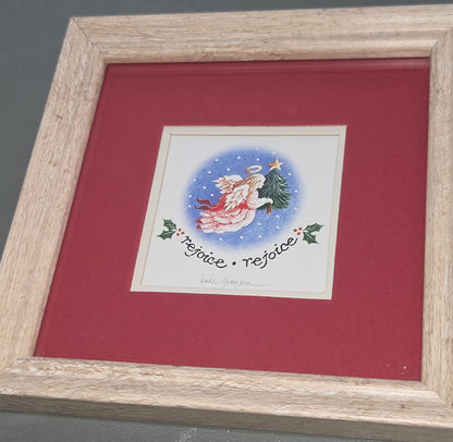 Small Framed Art Linda Grayson Printwick Papers Rejoice Angel and Dove Set of 2 fa5