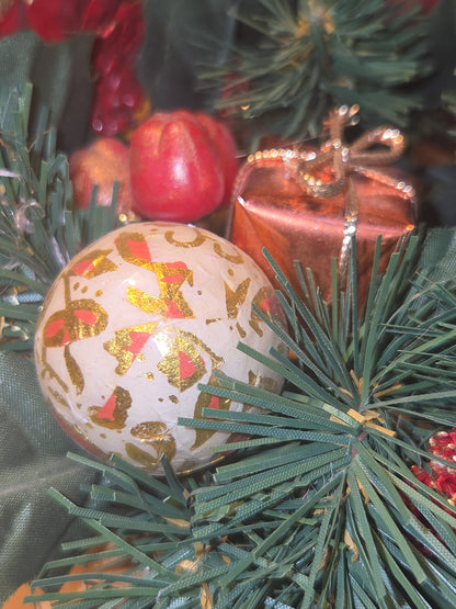 Vintage Christmas Candle Ring Centerpiece Gift Ornament Berries