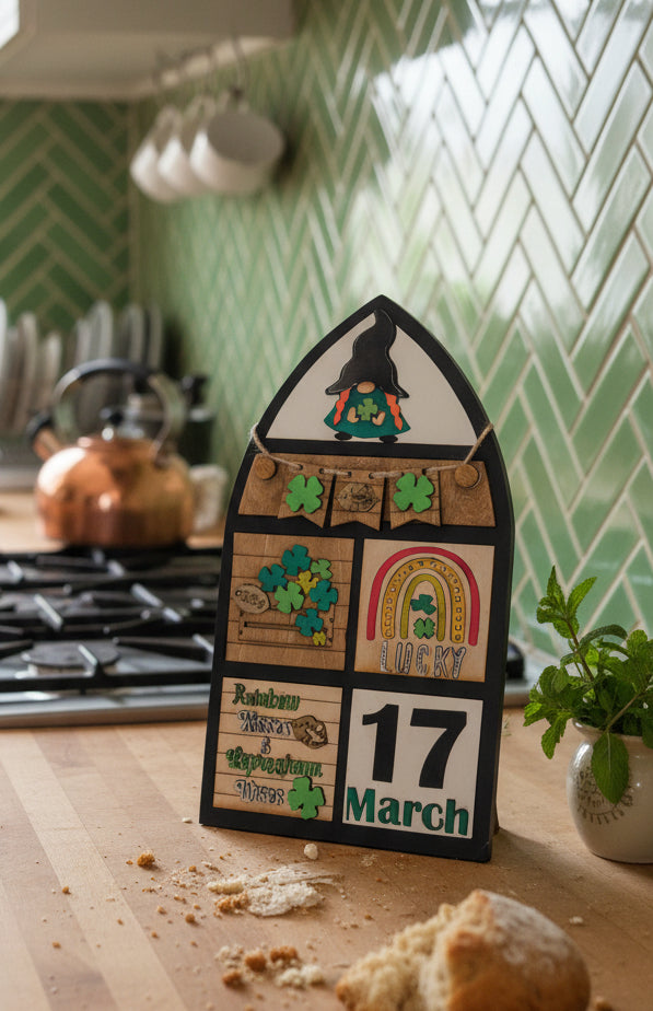 St. Patrick's Day March Insert Kit for Interchangeable Frame Can Fit Arch, Rectangle, or Square Frame FRAMES SOLD SEPARATELY if33