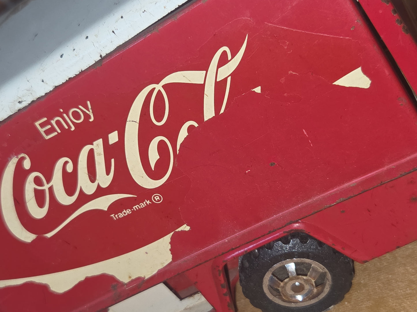 Vintage Buddy L Coca Cola Pressed Steel 9" Delivery Truck 1970s cciy