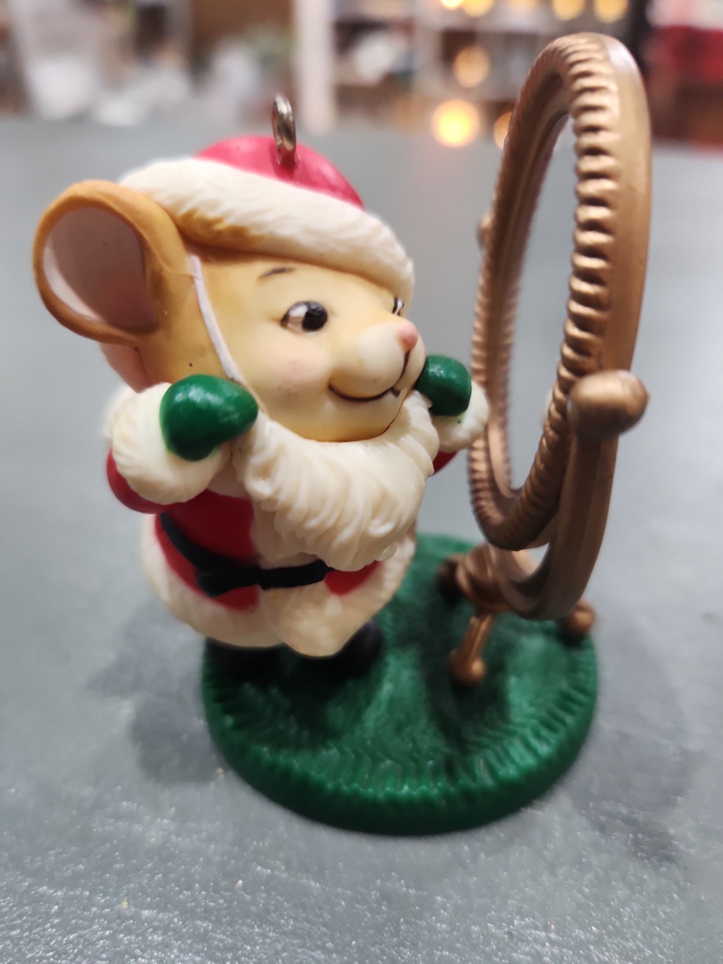Vintage Avon Ornament Melvin P Merrymouse Christmas Mirror 1982 NO BOX av03 CLEARANCE