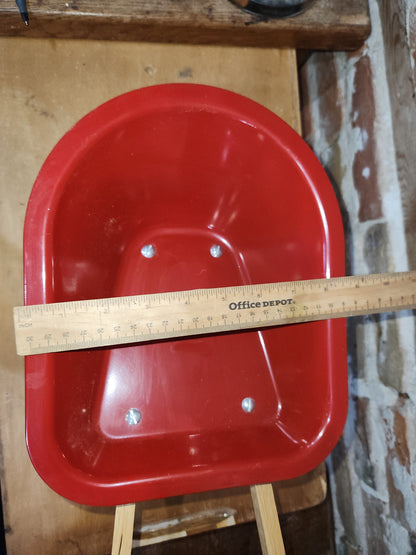 Vintage Radio Flyer Miniature Metal Wheelbarrow AS IS 10 3/4" x 8 1/2" vt98