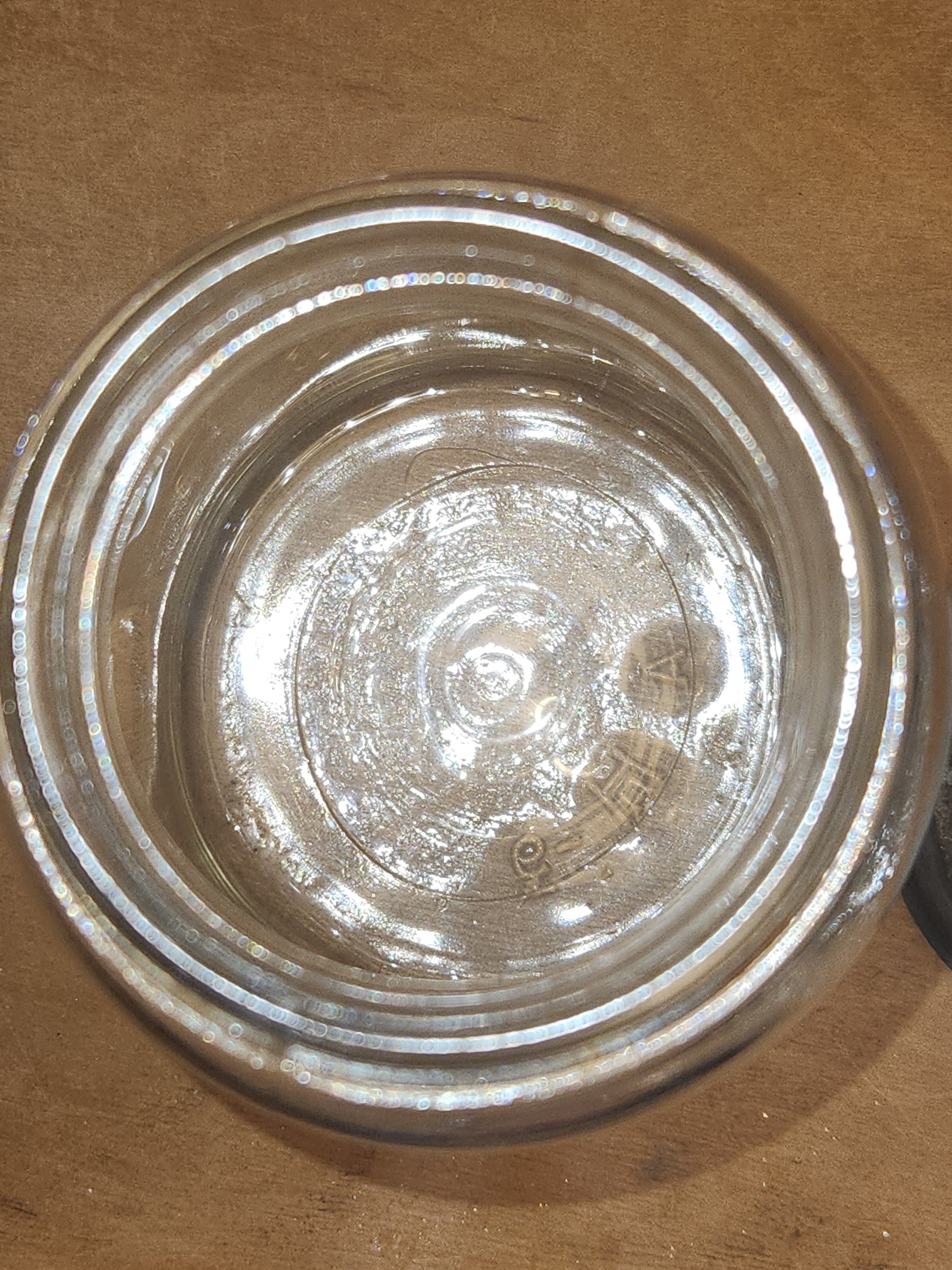 Vintage Atlas Strong Shoulder Clear Quart Jar and Atlas Lid jar92