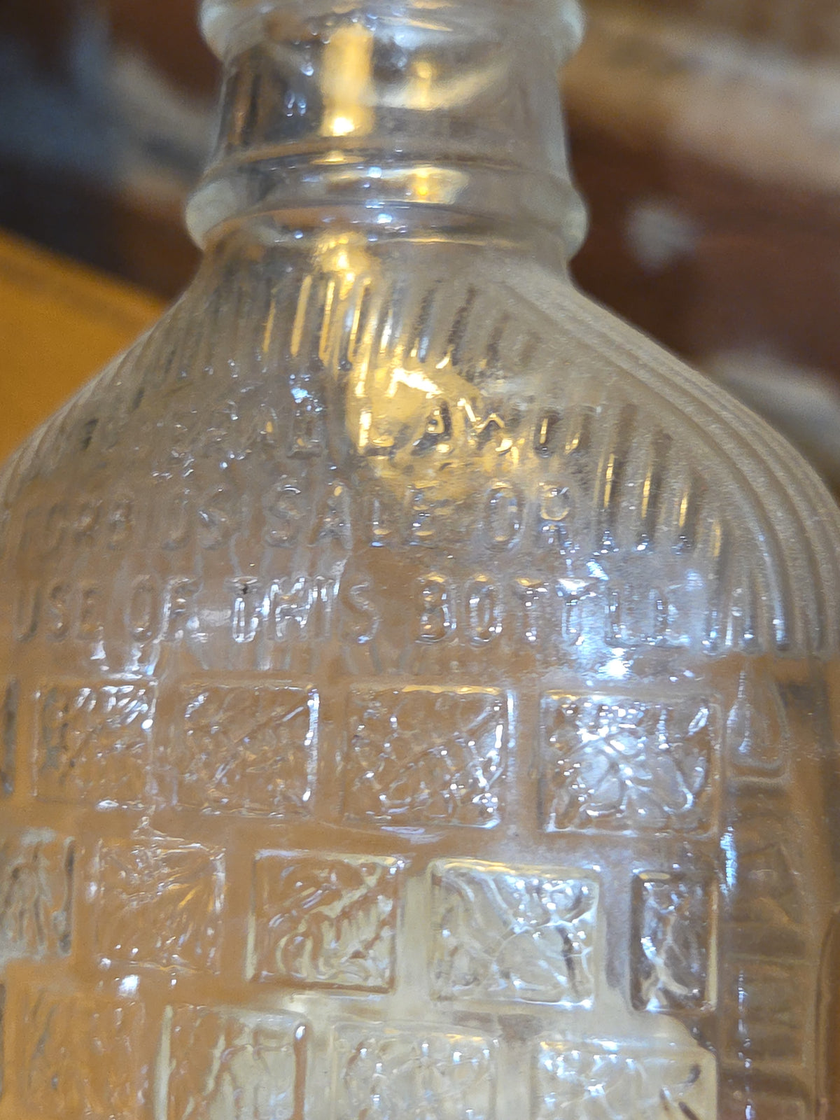 Vintage Liquor Bottle CHATEAUX Peppermint Schnapps vlb1
