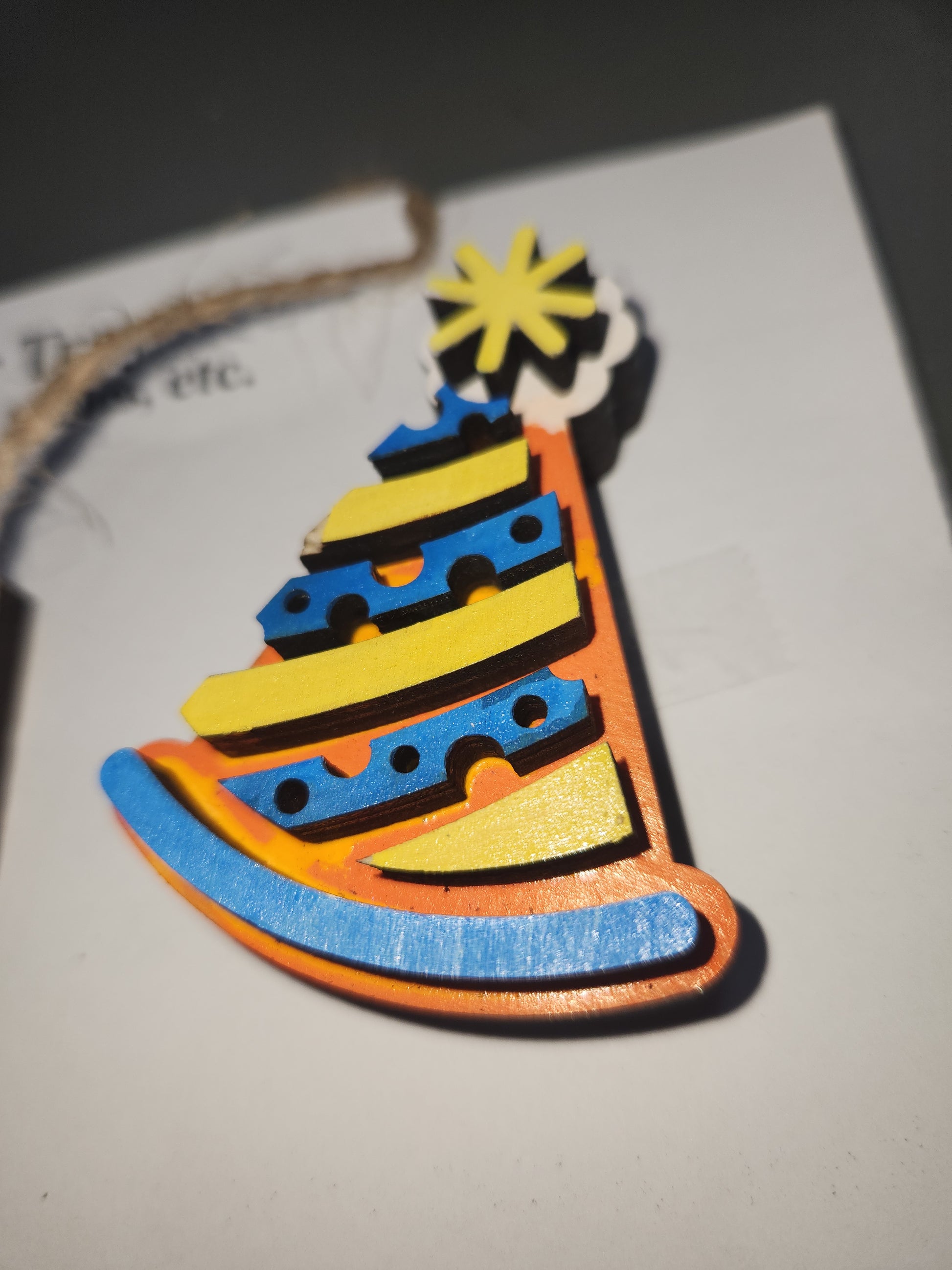 Tier Tray Decorations Handcrafted Birthday Set Balloon, hat, cake, crown, candle, banner ttb1