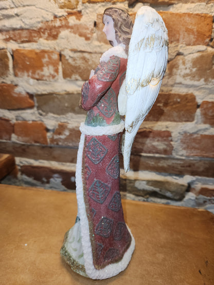 Symphony of Lights Angel Figurine Lights Up And Plays Silent Night an8