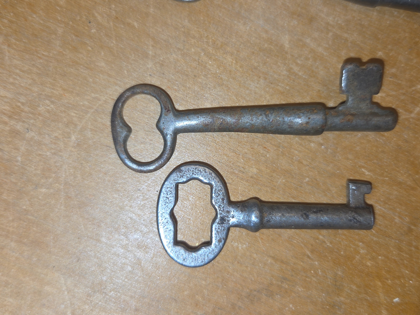 Vintage Keys Set of 8 Clock Winding Skeleton Brass West Germany