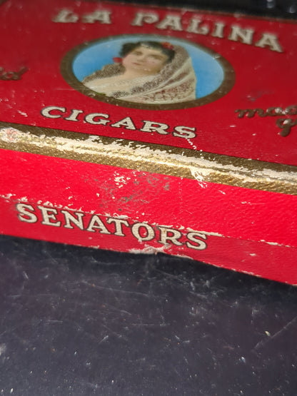 Vintage La Palina Mild Cigar Senators Box tin993