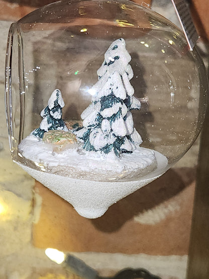 Glass Forest Terrarium Ornament