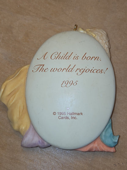 Hallmark Keepsake Ornament Rejoice: A Child Is Born The World Rejoice 1995 CLEARANCE no99