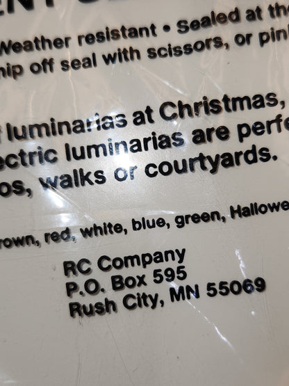 Vintage Luminaries Replacement Sleeves for Electric Outdoor Luminaria Feative-Lites R C Company set of 3