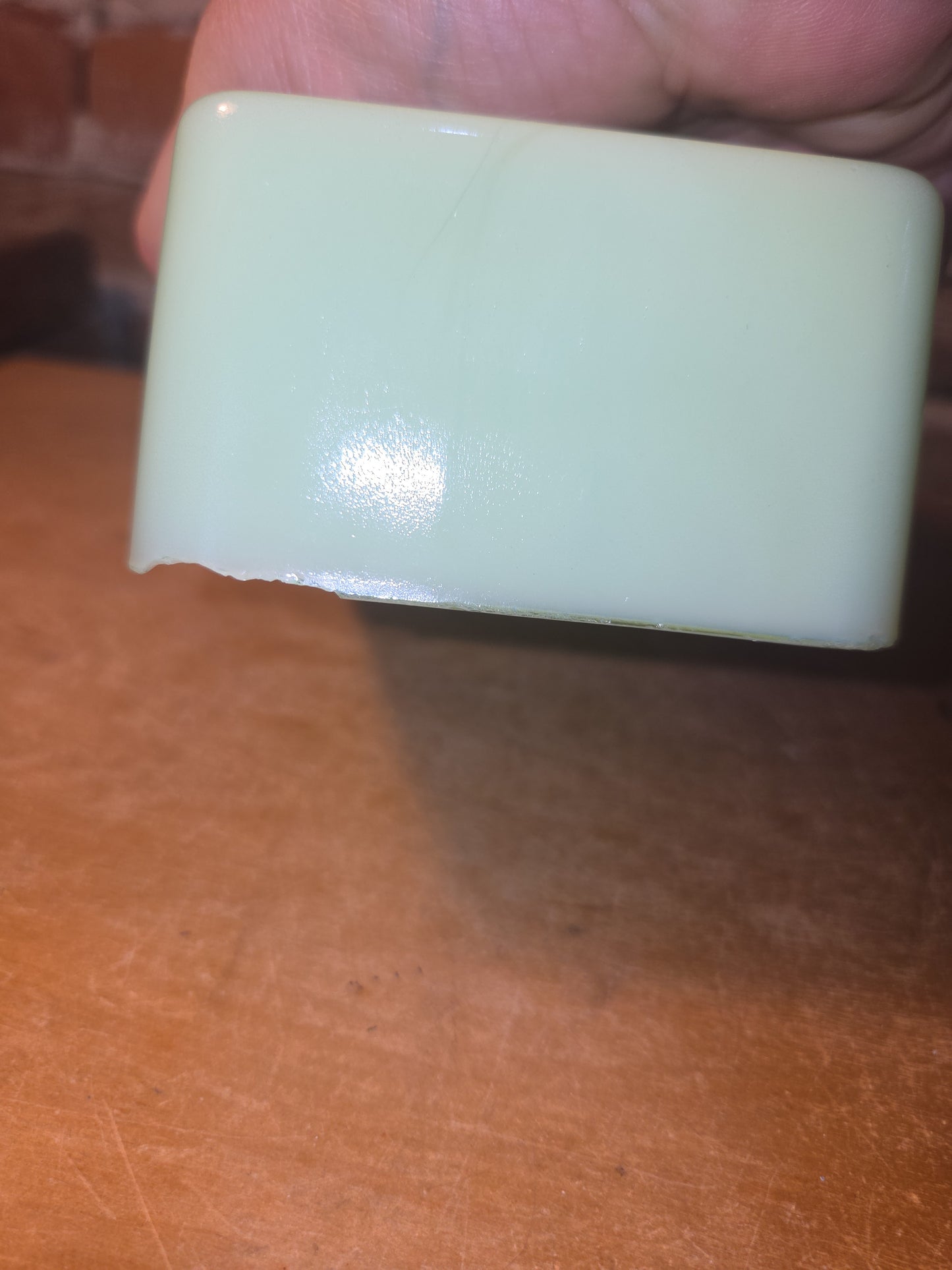 Vintage Uranium Jadeite Jeannette Butter Cover Only AS IS Chips vug66