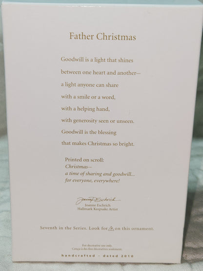 Hallmark Keepsake Ornament Father Christmas 7th in series 2010