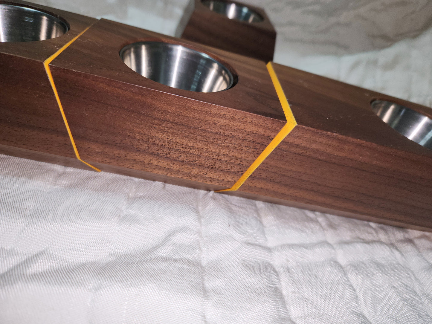 Mid-century wood planter candle holder revolution design planter MCM pl0010