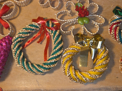 Vintage Wheat Ornaments Lot of 28 Hecho en Mexico vw8