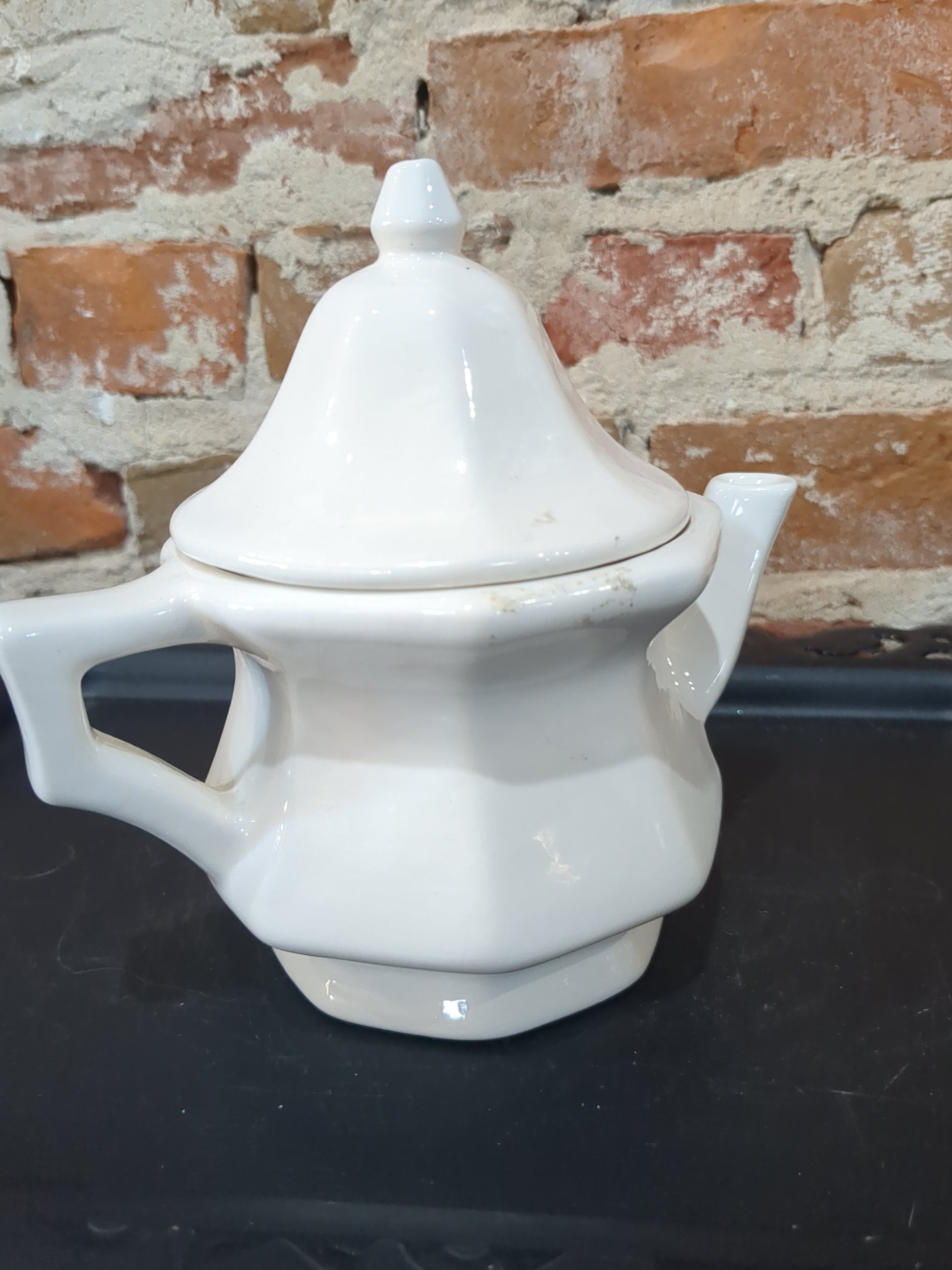 Vintage Avon Blue & White China Teapot No Box CLEARANCE av12