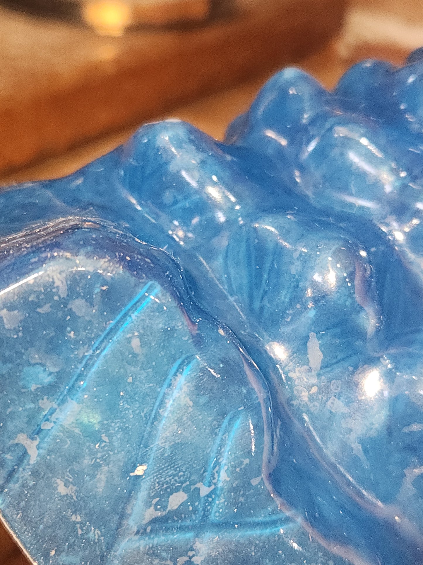 Vintage Christmas Tree Ice Sculpture Mold Blue Silicone 9" Tall im2