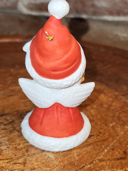 Vintage Lefton Petite Angel Girl Bell Figurines Set of 3. Praying Angel Signed.