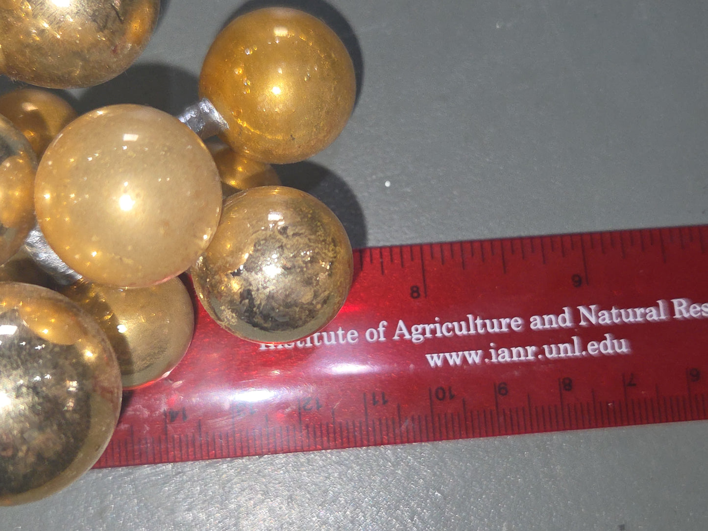 Vintage Mercury Glass Grape Cluster Ornament With Spare for Parts mg902