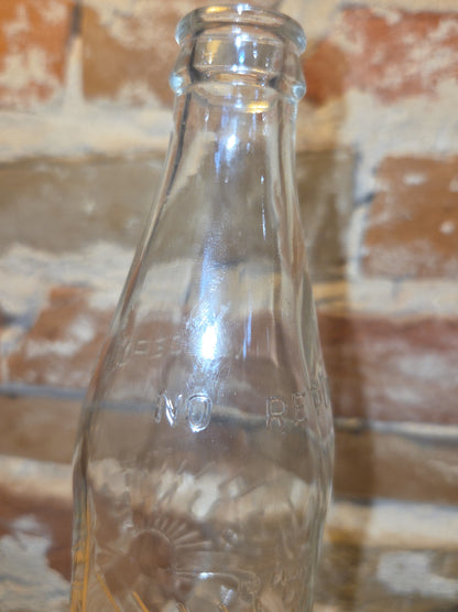 Vintage Soda Bottle Sun-Rise Beverage 10 oz Clear Glass vsb50