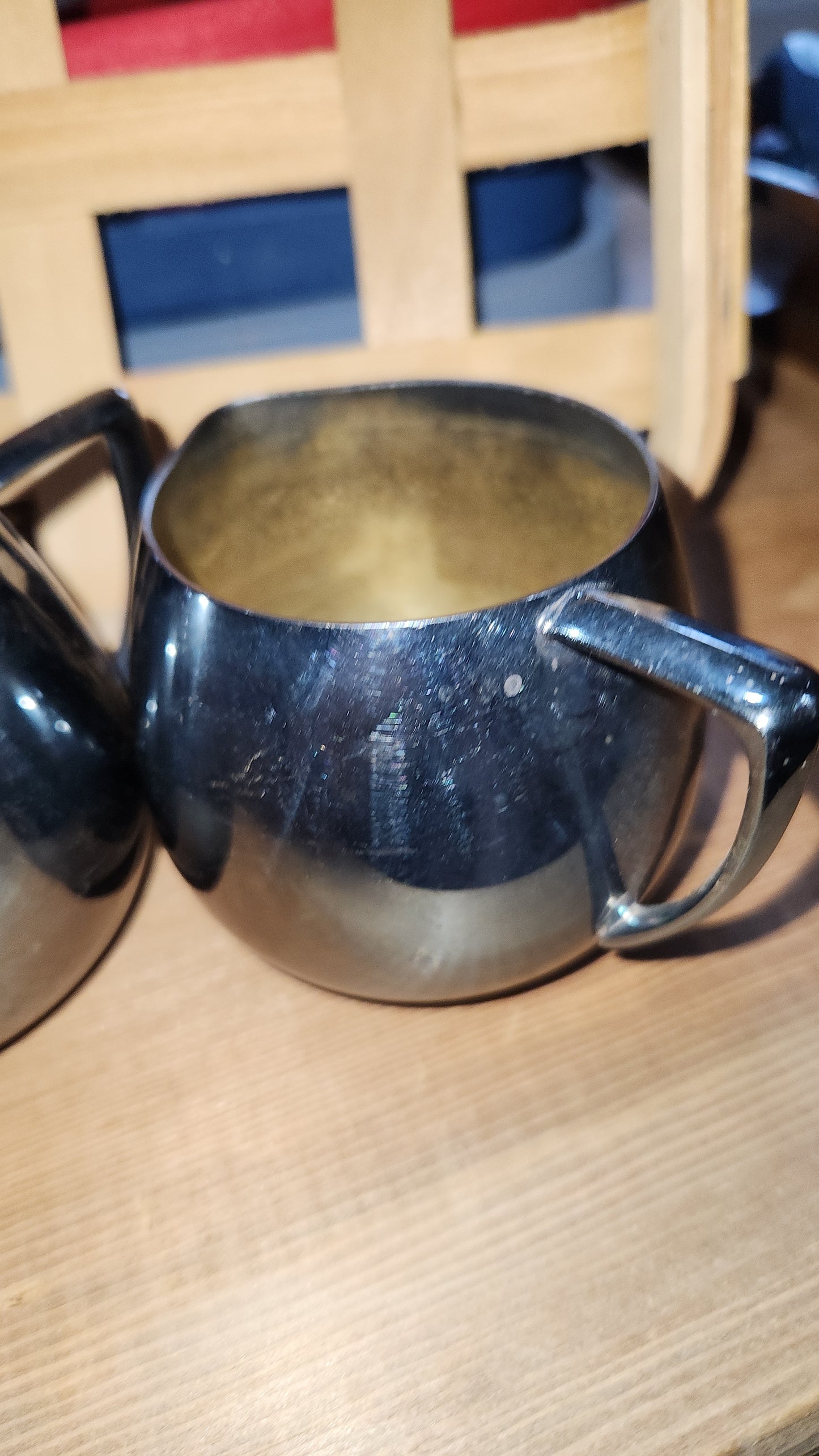Antique vintage Empire Crafts Silverplated Creamer & Sugar Bowl. No box ss99