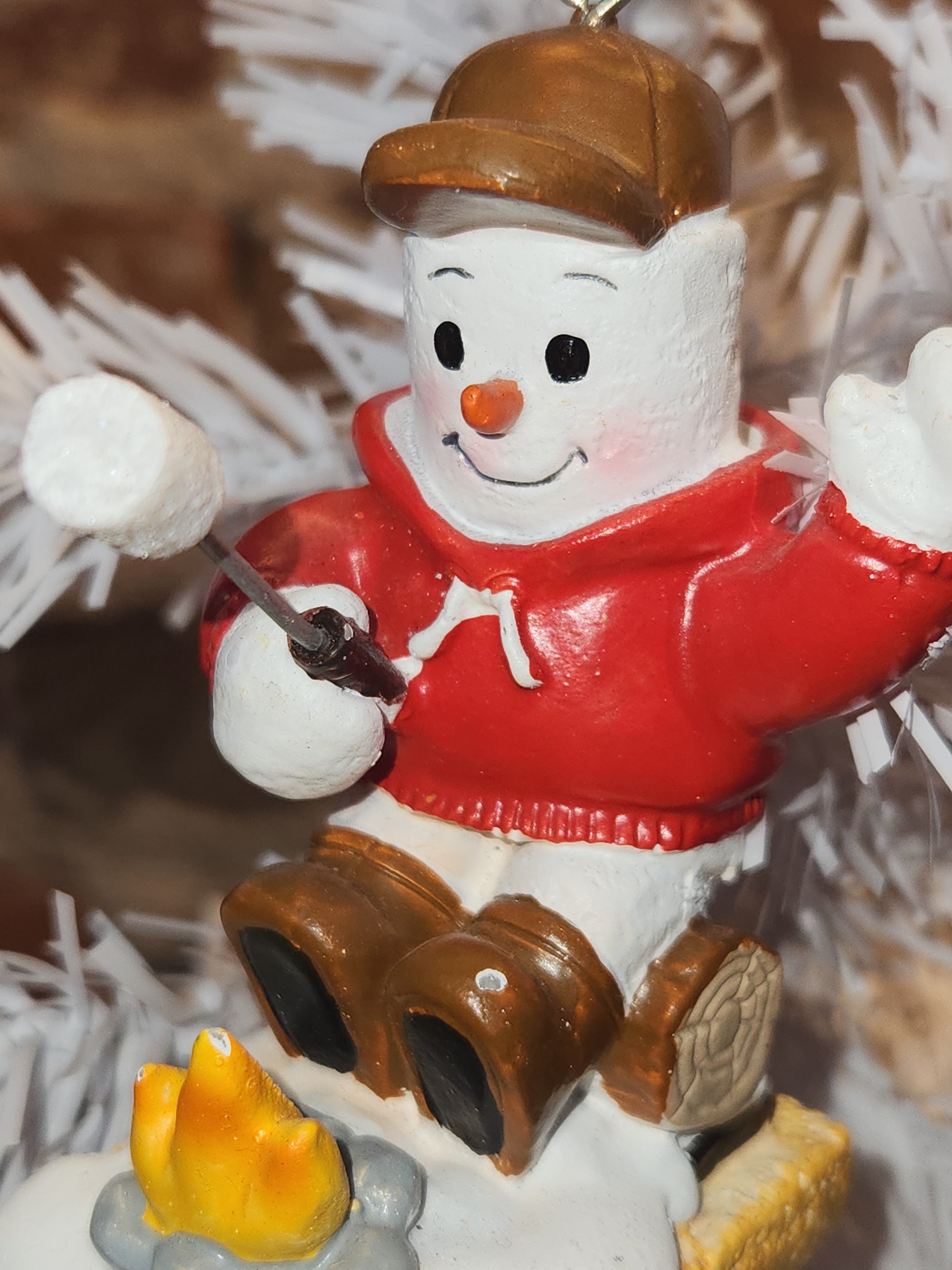 S'Mores Marshmallow Camper S'mores Making Ornament mo9