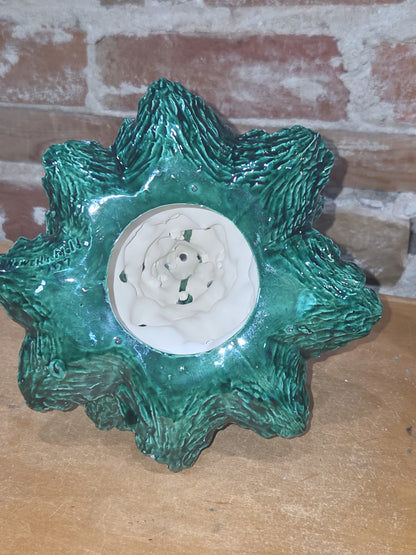 Vintage Nowell Mold Ceramic Christmas Tree 8”  1977 or 1987 vt2
