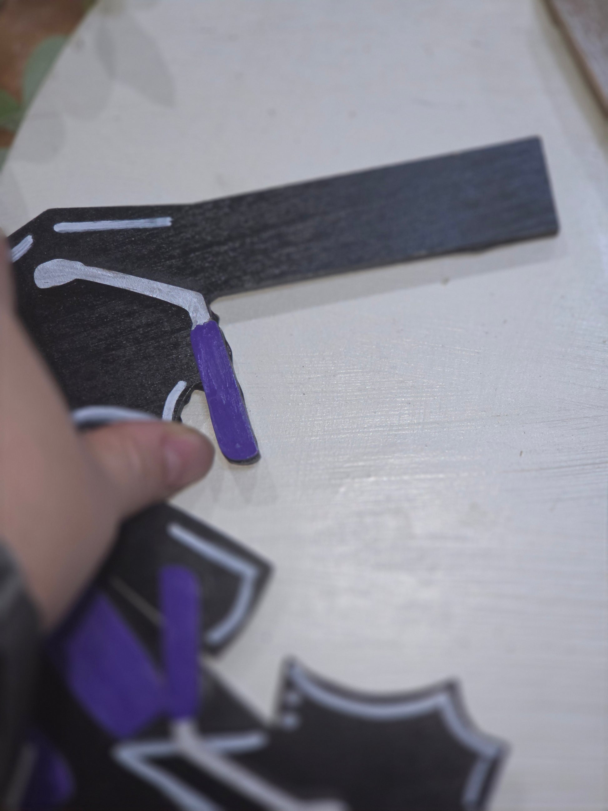 Graduation Black Purple Silver Insert for Interchangeable Pot Spilling Door Sign *Sign Sold Seperately*