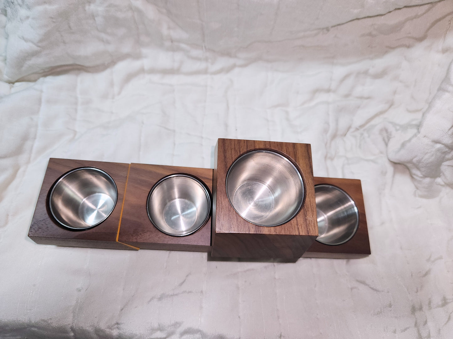 Mid-century wood planter candle holder revolution design planter MCM pl0010