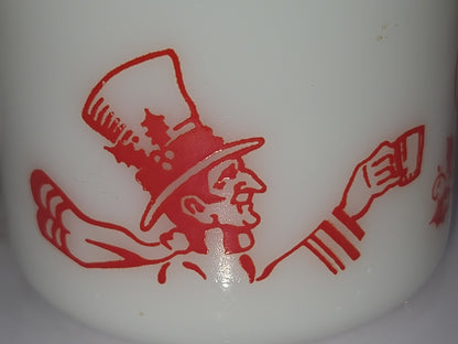 Vintage Hazel Atlass Milk Glass Eggnog Cup Mug Tom & Jerry 1 Replacement Mug
