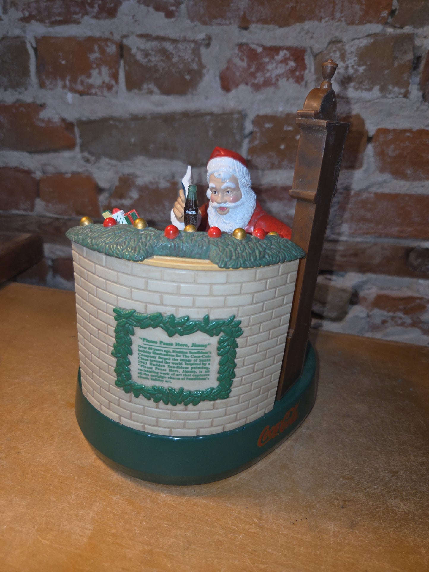 Vintage Coca-Cola Ertl Santa Claus Mechanical Christmas Coin Bank 3rd in Series Coke 1995 scb1
