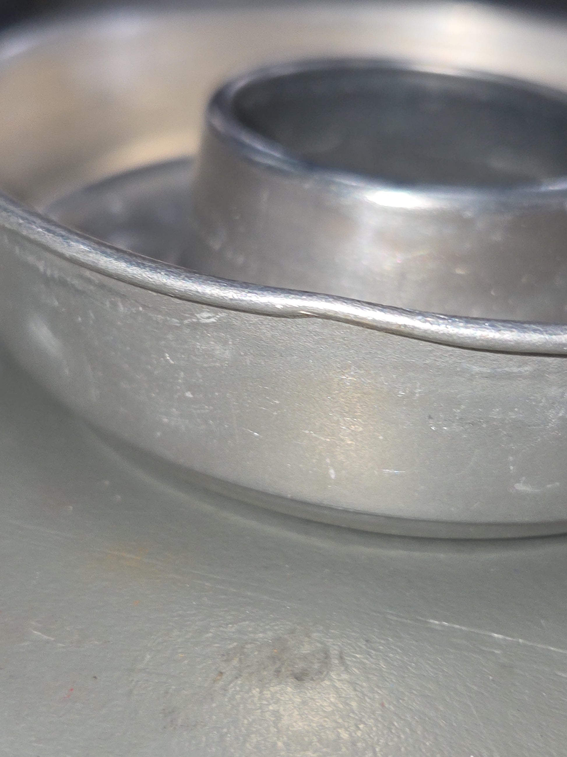 Vintage Aluminum Mini Round Ring Molds Cake, Jello, Desserts Set of 6 AS IS 3.5” bt8