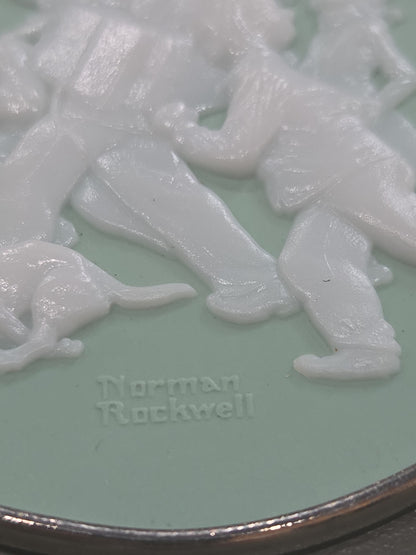 Vintage Hallmark Keepsake Norman Rockwell Cameo Ornament 6th in Series 1985