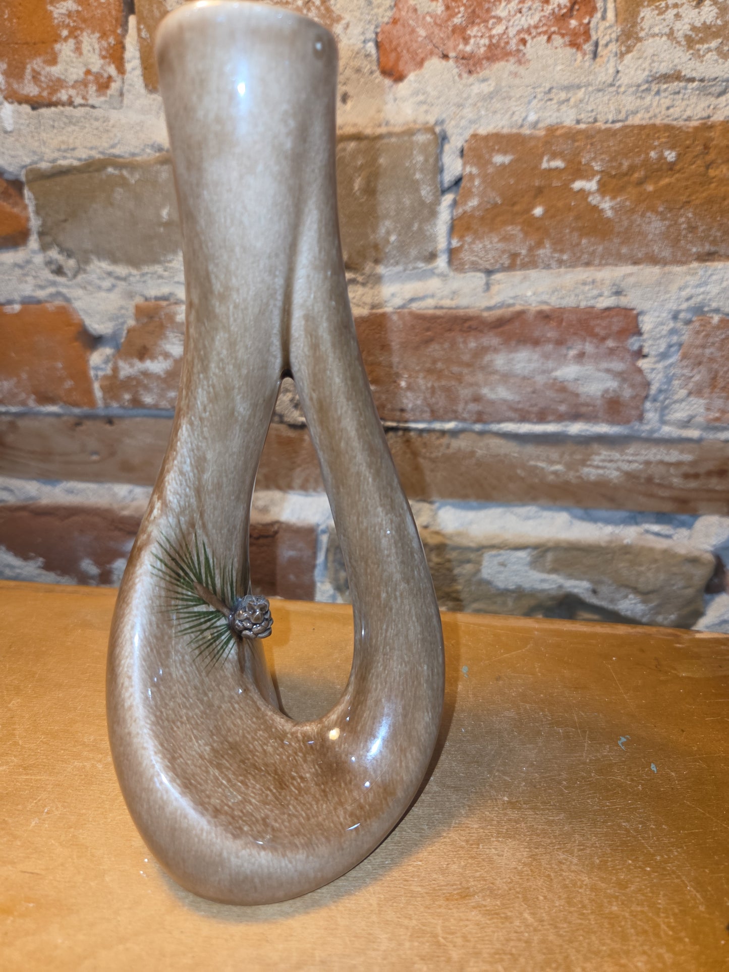 Vintage Gladys Wax Pottery Vase from Pinecone Collection South Dakota