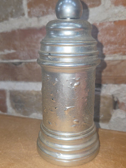 Vintage Avon After Shave Silver Beer Stein Bottle Blue Blazer As Is Paintloss EMPTY