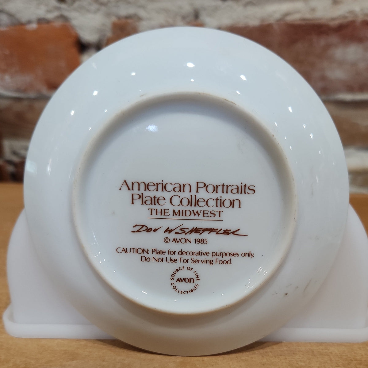 Vintage Avon American Portraits Plate Collection Set of 4 Don Scheffler 1985 ap7