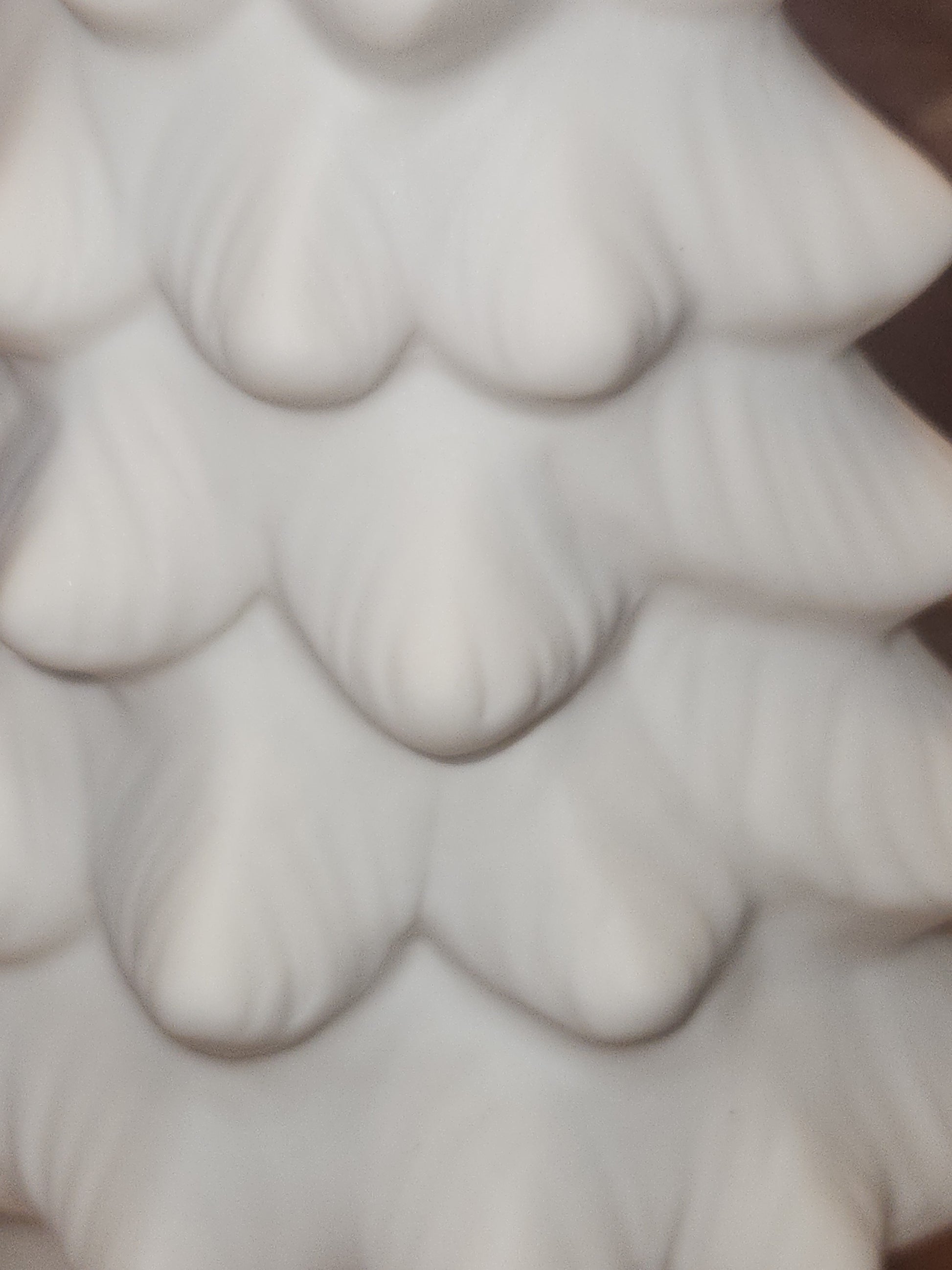 Ceramic Christmas Tree with LED light, 9.6in tall