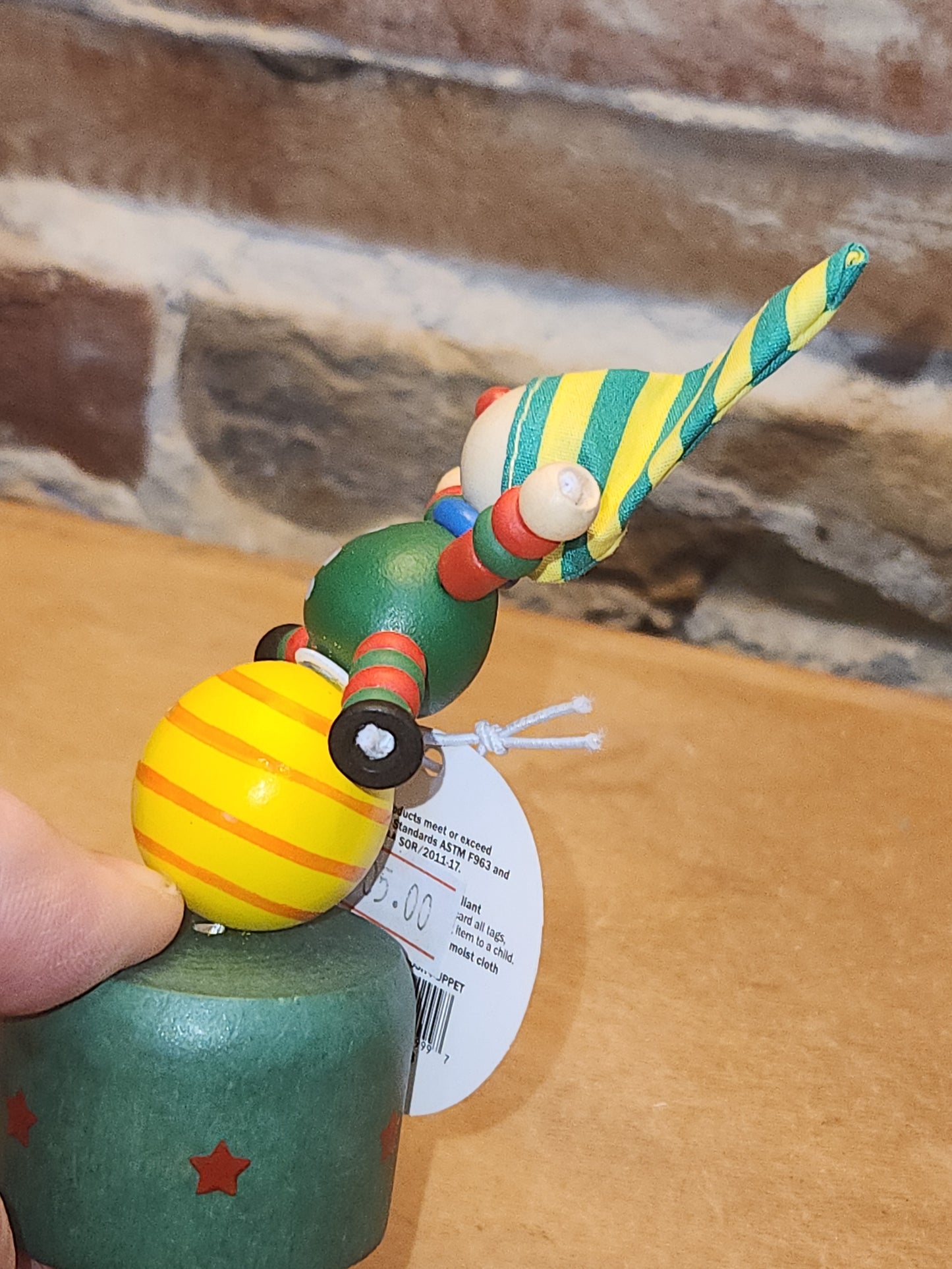 Elf Wooden Push Puppet pp2
