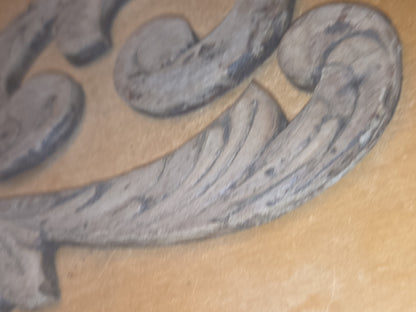 Antique Wooden Furniture Applique Set of 2 AS IS